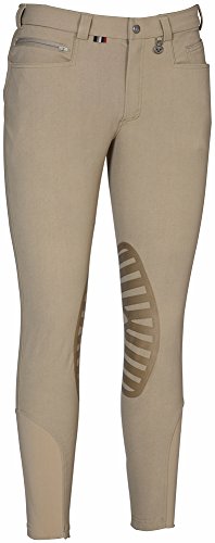 TuffRider Men's Sawyer Knee Patch Breeches (Safari, 38)