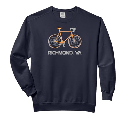 Richmond VA Bike Cyclist T-Shirt Comfort Colors Sweatshirt