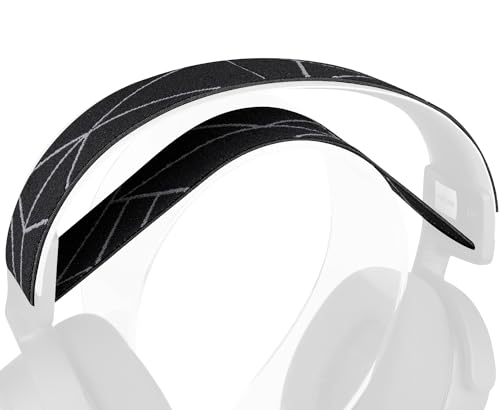 Image of SOULWIT Flexible Fabric Replacement Headband for SteelSeries Arctis 7 /7+ /7X /7P /7P+ /9 /9X /Pro /Prime Gaming Headset, Headphones Replacement Band, Headstrap Head Cushion Pad Repair Part - Grey Line