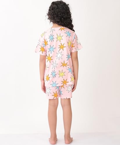 Image of ANTHRILO Summer Pink Star Sleepwear Short Set - Pink