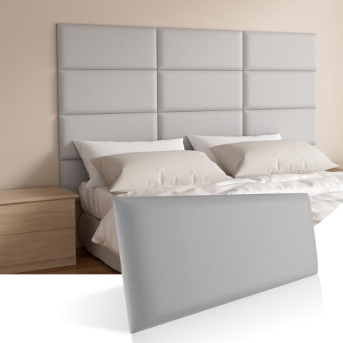 Image of Headboards Wall Panel for Twin, Self-Adhesive 3D Upholstered Panel for Bedroom /Living Room (6 Pieces 9.84 in x 23.6 in)