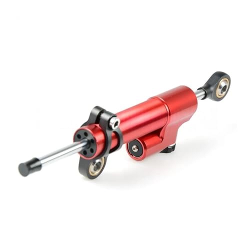 Alluminio T5-5052 Per MONSTER Per S2R 800 Per ST4S 821 Per MONSTER Ammortizzatore Per Motocicletta Stabilizzatore Di Sterzo Controllo Di Sicurezza Lineare Dello Sterzo(Black Red)
