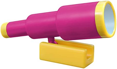 Jungle Gym Kingdom Playground Accessories - Pirate Ship Telescope for Kids - Plastic Attachment for Treehouse, Outdoor Playhouse, Playset, Backyard Swing Set (Pink)