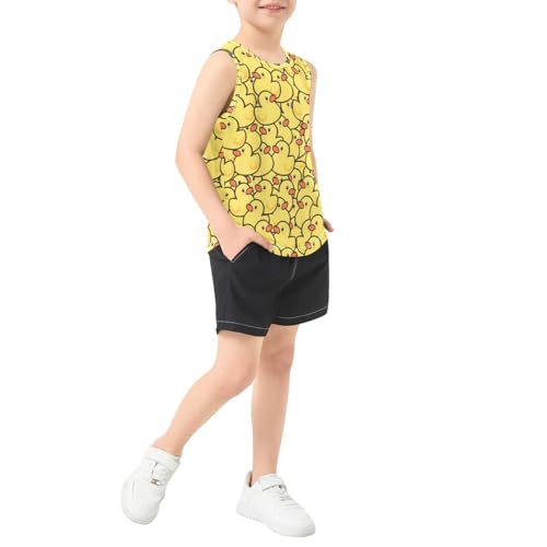 Cute Ducks Tank Tops for Boys Toddler Summer Sleeveless T-Shirts Quick Dry Workout Athletic Tees4