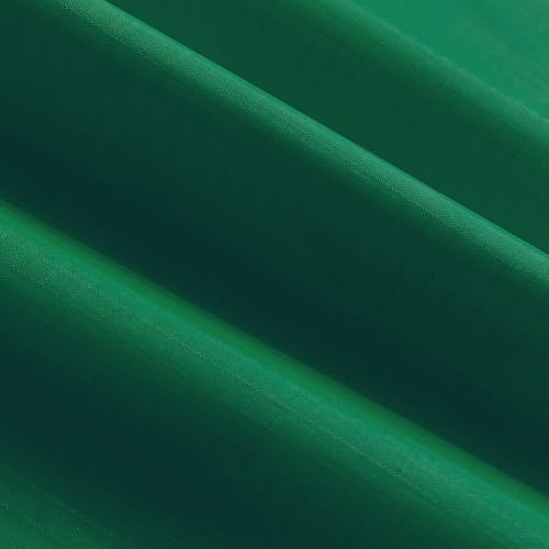 9KM DWLIFE Fabric, Dark Green Waterproof Ripstop Nylon Fabric 40D, 60x39 Inches, Lightweight, PU Coating, Airtight Fabric for Kite, Tent, Flag, Bag, Tarp Cover, DIY Project