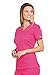 Cherokee Women's Workwear Core Stretch V-Neck Top, Shocking Pink, XX-Large