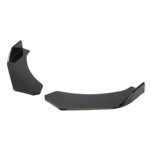 Séparateur de lèvre de pare-chocs avant en ABS noir brillant pour un style sportif aérodynamique