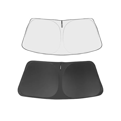 Car Windshield Sun Shade Reflective Sunshade 240T Polyester Keep Car Interior Cool Foldable Sun Shield for Sun Heat and UV Protection
