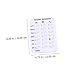 Toddmomy 1pc Creative Pet Feeding Reminder Card White Feeding Tracker for Pets for Dogs and Cats Easy to Use Magnetic Design
