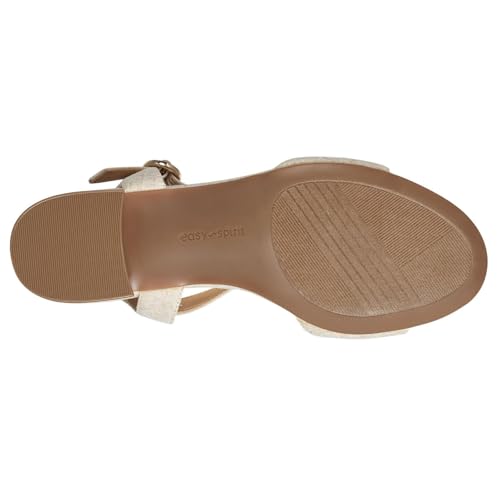 Easy Spirit Ginova Women's Sandal, 8 C/D US, Light Natural-Linen by Easy Spirit - Used condition - Image 3