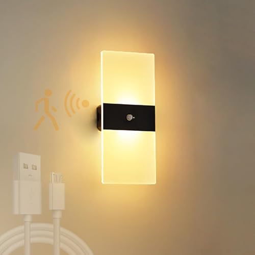 Luz de pared magnética USB para salón y pasillos oscuros