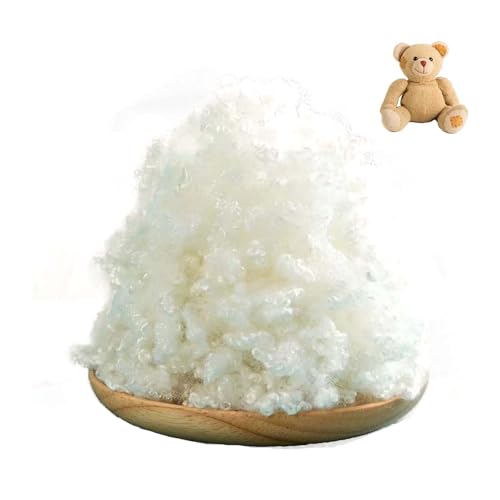 ZFQSONGZE 200g Polyester Fiber Stuffing for Crafts & Crochet Toy Filling for Knitted Animals Pillows Bean Bags (Machine Washable Polyfill)
