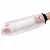 Glico Line Copertura Braccio Impermeabile per Doccia, Protezione per Gesso, Medicazioni e Fasciature Polso e Mano, Riutilizzabile con Panno Dedicato, Made in Italy
