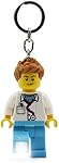 LEGO City Keychain Light - Doctor (KE184H) - 76 mm tall figure, ages 6 and up, 1 keychain light