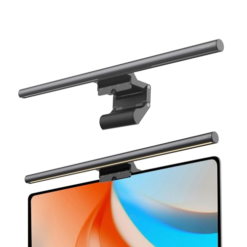 Yeelight Lampe Ecran PC 40cm, 250LM LED Light bar Anti-Éblouissement, Luminosité de couleur ajustable Screenbar, Contrôle Tactile USB pour Bureau, Gaming et...