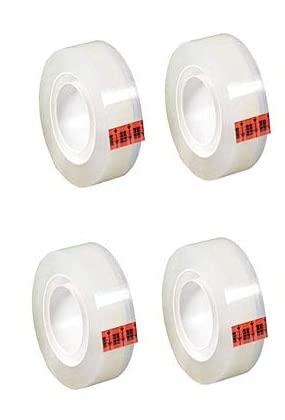 SEJASCOLLECTIONS Sejas Collections Cello Tape 18 MM (18 mmX 33 Meters, Transparent) BOPP SELLO TAPE | Self Adhesive Transparent Cello Tape | Single Side Adhesive Cello Tape (Pack of 4)
