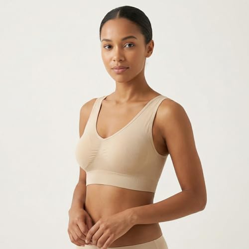 Image of Hiking Gril Women's Comfort Wirefree Bralette Unpadded Sleep Yoga Bra