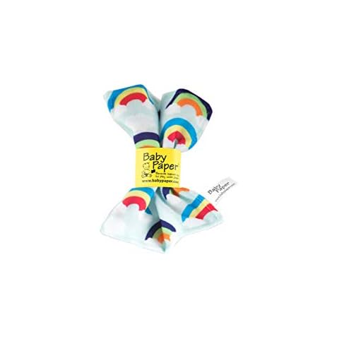 Original Baby Paper - Crinkle Teether and Sensory Toy for Babies and Infants | Rainbows | Non-Toxic, Washable | Great Gift for Baby Showers Cover