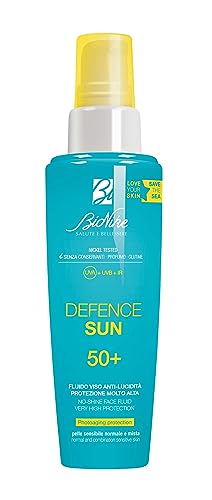 DEFENCE SUN 50+ Anti-Glanz- Gesichtsfluid - sehr hoher Schutz