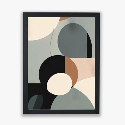 Tableau minimaliste grand format Spiffing Prints Twilight Forms avec cadre premium