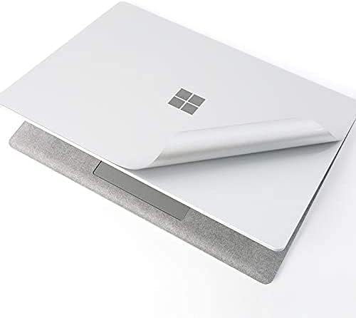 Image of XSKN Pure Color Full Body Bubble Free Computer Vinyl Decal Sticker Cover Protective Skin for Microsoft Surface Laptop 1 2 3 4 5 Model Computer (Surface Laptop 1&2 13.5 inch, Silver)
