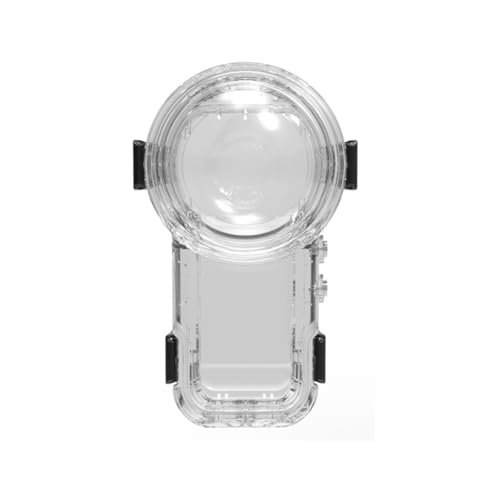 EasyByMall Étui de plongée à libération rapide pour Insta360 X5, boîtier étanche de 60 m avec lentille PMMA revêtue AR, coque de protection en polycarbonate + silicone