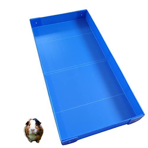Corrugated Plastic Cage Liner Base for Guinea Pigs (2x5 grids) blue
