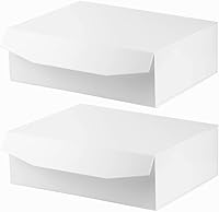 Vista 24 de 3 cajas de regalo extragrandes negras mate con tapa, 19 x 16 x 6 pulgadas, cajas de regalo gigantes magnéticas duras para regalos, ropa, bata