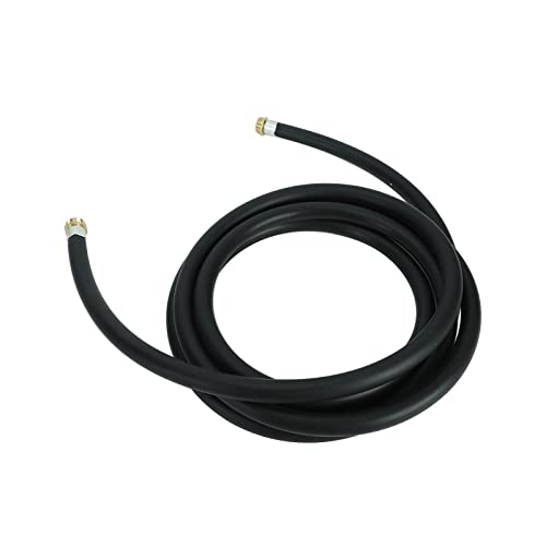 Easyberg Inlet 1'' & Outlet 3/4" X 20' Fuel Transfer Hose Hose Diameter 3/4" Farm Fuel Hose Tank Tube Hose Fluid Oil Pump Black (1 In & 3/4 In) #TOP2