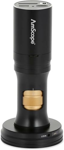 Image of AmScope - 1080p HDMI All-in-One Digital Microscope with Zoom Optics + Ring Light - DM756D-H1080