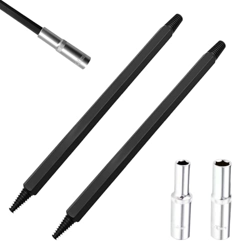 QUWXNXO 4 Pcs Broken Spark Plug Removal Tool 10mm Hexagonal Structure Spark Plug Extractor Tool for Removing Stuck Or Damaged Spark Plugs Automotive Tools with 8mm & 10mm Socket