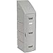 Box Locker for Double Tier, Plastic, Sloped Top, 12X15X47, Gray