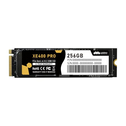 LinkMore XE400 Pro 256GB M.2 2280 NVMe SSD PCIe Gen4 x4�iPCIe 4.0�j����SSD �ő�Ǎ� 3600MB/s�E���� 1500MB/s M.2 2280 NVMe�X���b�g���ڋ@��Ή�