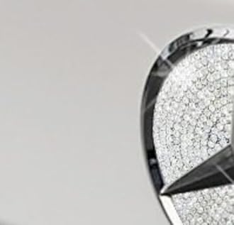 Car Interior Trim Fiting Bling Crystal Rhinestone Fashion Decals Accessories fit for Mercedes Benz New A B class CLA GLB 2019 2020 (silver, Left and right seats button 4pcs/set)