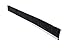 Tanis Brush MB400236 Metal Back Strip Brush with Light Duty 3/16" Galvanized Steel Backing, Black Nylon Bristles, 3