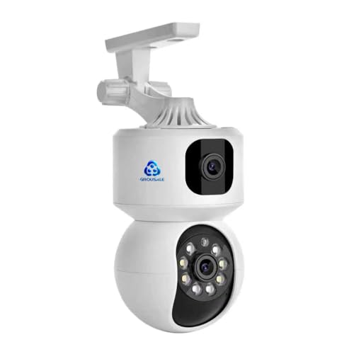 Image of Supercam WiFi Indoor 5+5MP Dual Lens /Screen FHD CCTV Camera with Color Night Vision, Two Way Audio, Motion Detection, Multi Users View and Memory Card Support (Up to 128 GB)