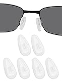 DROGO 3 Pairs Soft Silicone Replacement Nose Pads Nose Piece for Oakley Whisker/WireTap/Crosshair 2.0 OO4044/Half Wire 2.0/Metal Plate/Blender 6B Eyeglasses/Sunglasses, Anti-Slip, Skin-Friendly