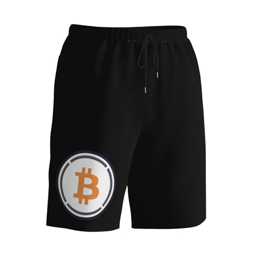 Bitcoin Mens Swim Trunks Quick Dry Board Shorts 7" - Hawaii Beach Swimwear3