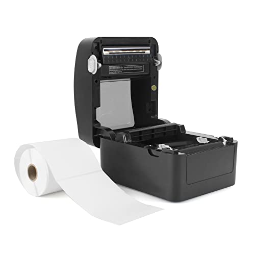 Image of 420B Desktop Thermal Transfer Barcode Printer, 4 Inch Label Printer, with USB and Bluetooth connectivity 203 DPI Bar Code Label Printer Easy Connect with Windows, Android & iOS