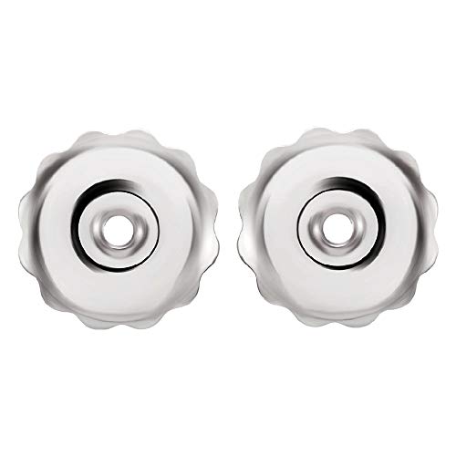 Earrings backs replacements 14K Gold by Glitz Design Threaded Posts Large 0.034" - Screw backs2