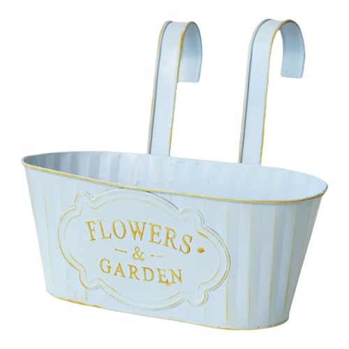 Dasbsug Recinzione Privacy Vasi Appeso Fiore Giardinaggio Forniture Metallo Ferro Appeso Fioriera Ringhiera Pianta