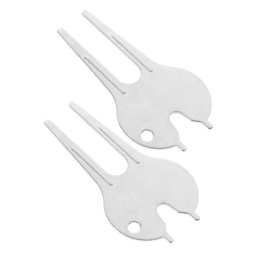 Gogogmee Golf Green Fork Zinc Alloy Pitch Repairer Garden Hand Fork Golf Marker Tool Lightweight Comfortable Grip
