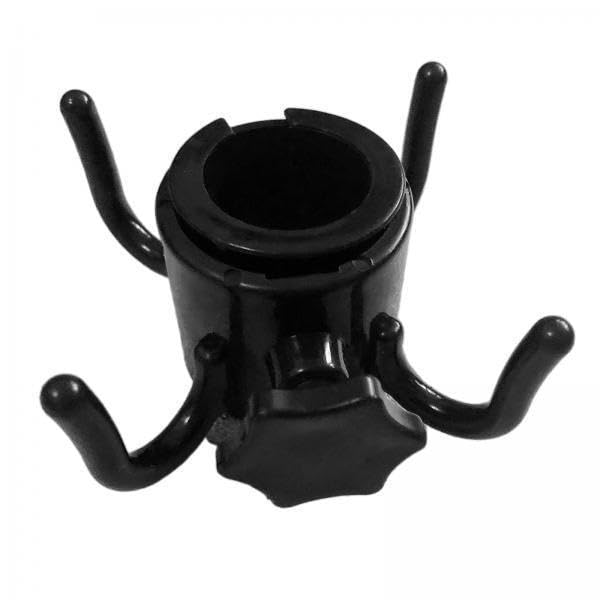 ATORSE 5x4 Prongs Beach Umbrella Hanging Hook Hanger for Towels Bags Sunglasses Black-image-20
