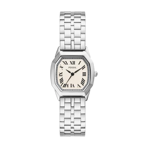 FOSSIL Orologio Harlow da donna, movimento al quarzo a tre lancette con cinturino in acciaio inossidabile o in pelle