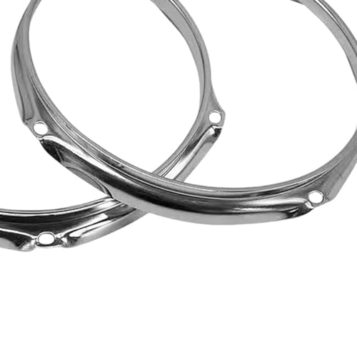 Set de 2 aros para tambor de 10 pulgadas 6 hoyos metal miniatura 5