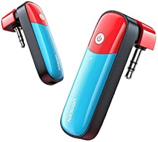 UGREEN Bluetooth 5.0 Transmitter Compatible for Nintendo Switch Switch Lite 3.5mm Audio Adapter with APTX Low Latency Supports Wireless Bluetooth Headphones and Speakers