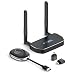 Produktbild HDMI Wireless Transmitter and Receiver 4K, MpioLife 5G Wireless HDMI Extender Empfänger 164FT/50M, Drahtlos HDMI Funkübertragung Streaming Laptop/PC/Kamera zu HDTV/Projektor/Monitor mit Dual Screen