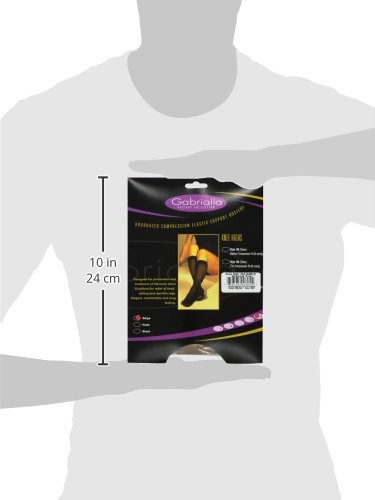 Image of GABRIALLA Microfiber Graduated Compression Knee High Stockings (25-35 mmHg) H-304 2 Pack