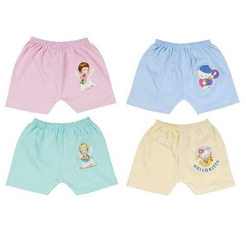 Image of New Born Baby Girls and Boys Hosiery Cotton Shorts| Infant| Regular Fit| Half Pants