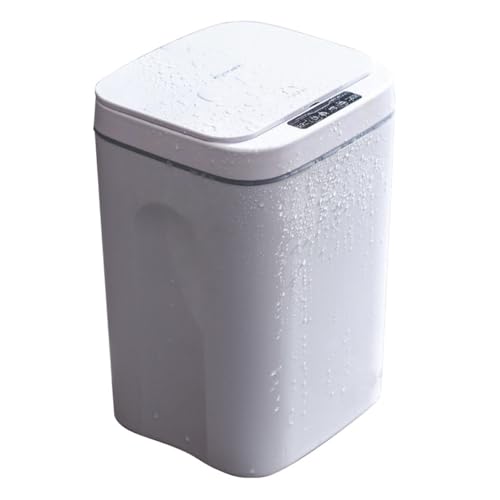 COHEALI Bote de basura automático 14L blanco